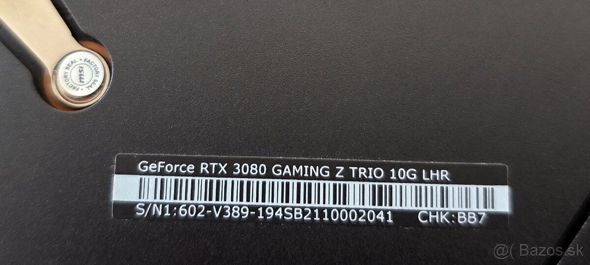 MSI GeForce RTX 3080 Gaming Z Trio 10G LHR - 5
