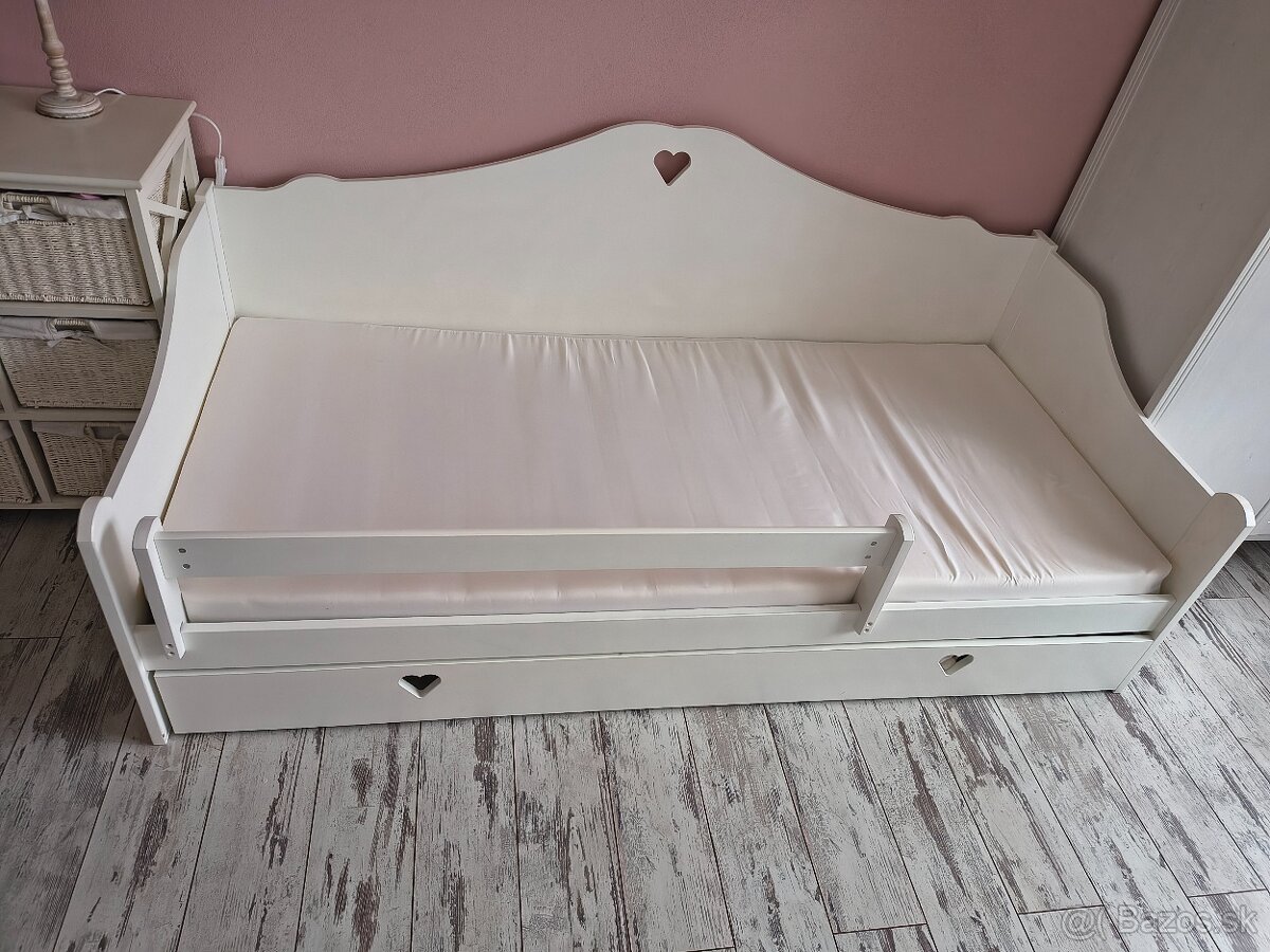 Predám detskú posteľ 88x184 + postieľka pre bábiku - 5