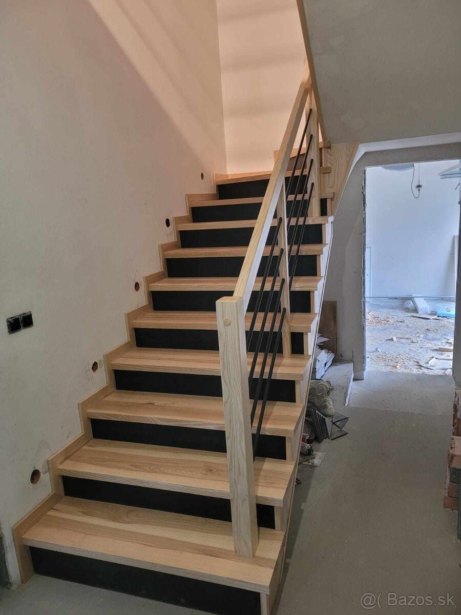 Drevené schody - výroba a montáž - 5