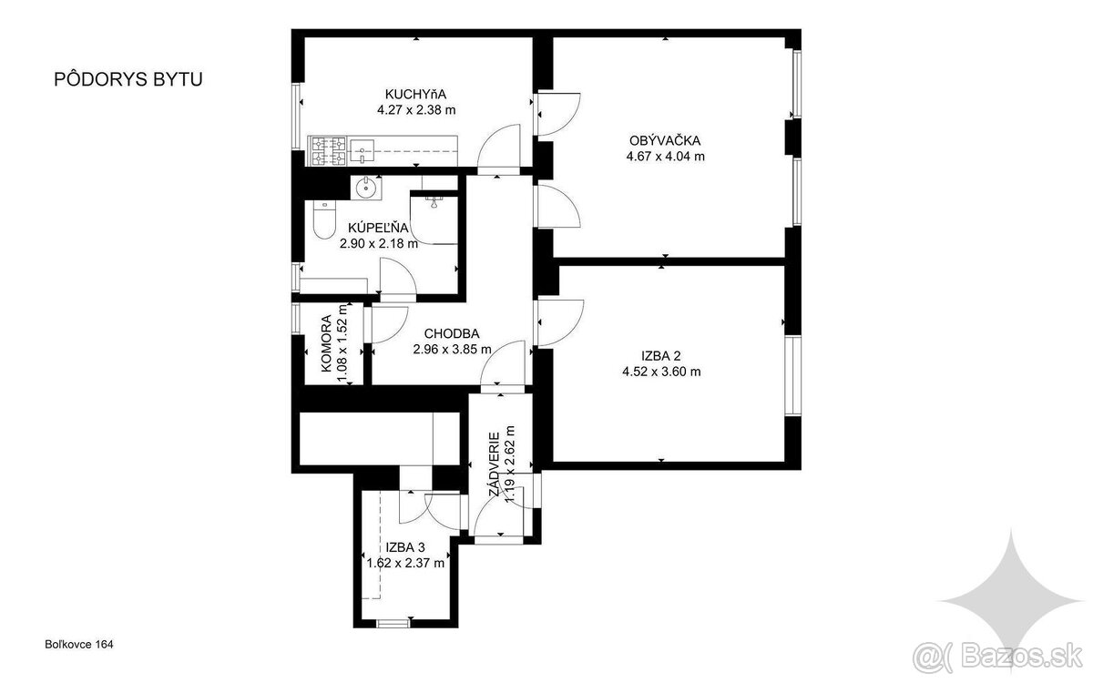 Na predaj ZREKONŠTRUOVANÝ 2-izbový byt s dvorom a GARÁŽOU v - 5