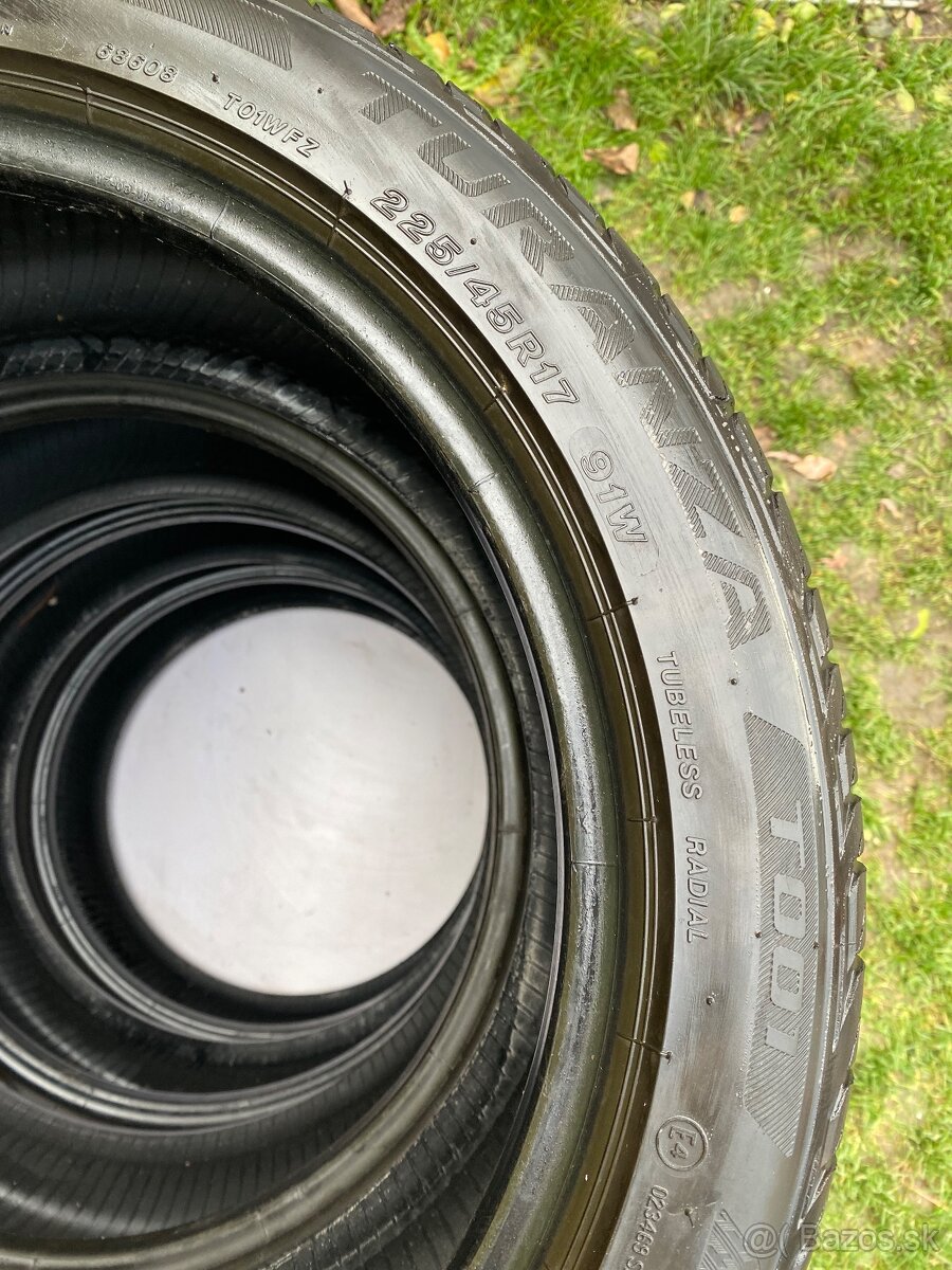 225/45 r17 letné BRIDGESTONE 91W - 5