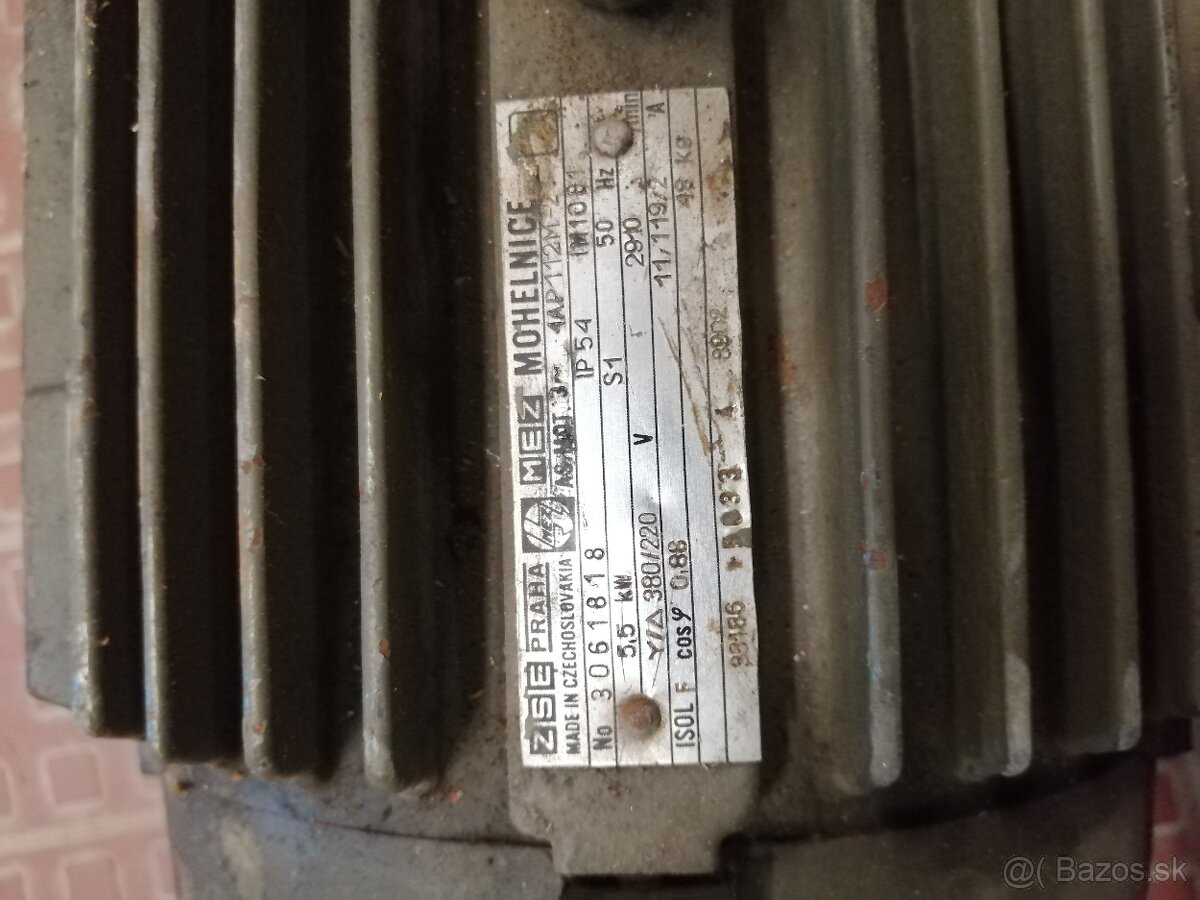 Elektromotor MEZ Mohelnice 5,5 kW, 2910 ot, 400V - 5