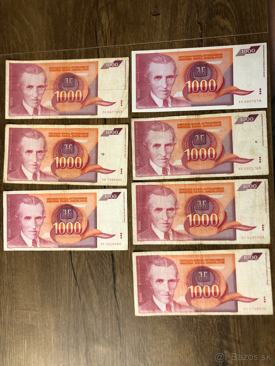 Bankovky JUHOSLAVIA 2 - 5