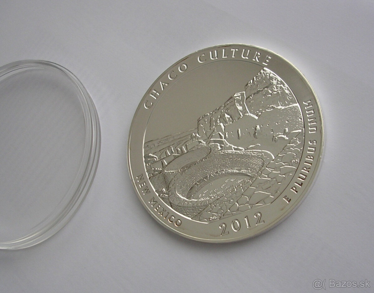 5 Oz Quarter Dollar 2012 New Mexico - CHACO CULTURE - 5