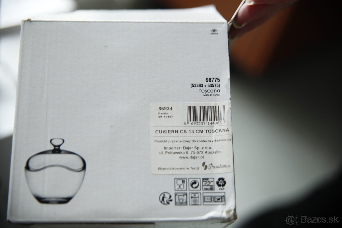 Sklenená cukornička Toscana 13 cm PASABAHCE - 5