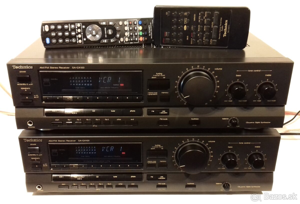 2ks 265W Receiver TECHNICS SA-GX100 vyroba Japan, AR18, AR10 - 5
