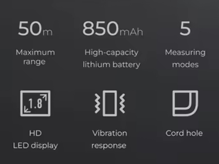 Super Smart BlueTooth Laserové Merače Dĺžky HiLDA, HOTO PRO - 5