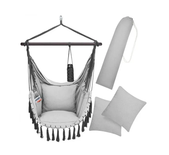 Závesné kreslo držiak vankúš taška 150kg - 3 farby - 5