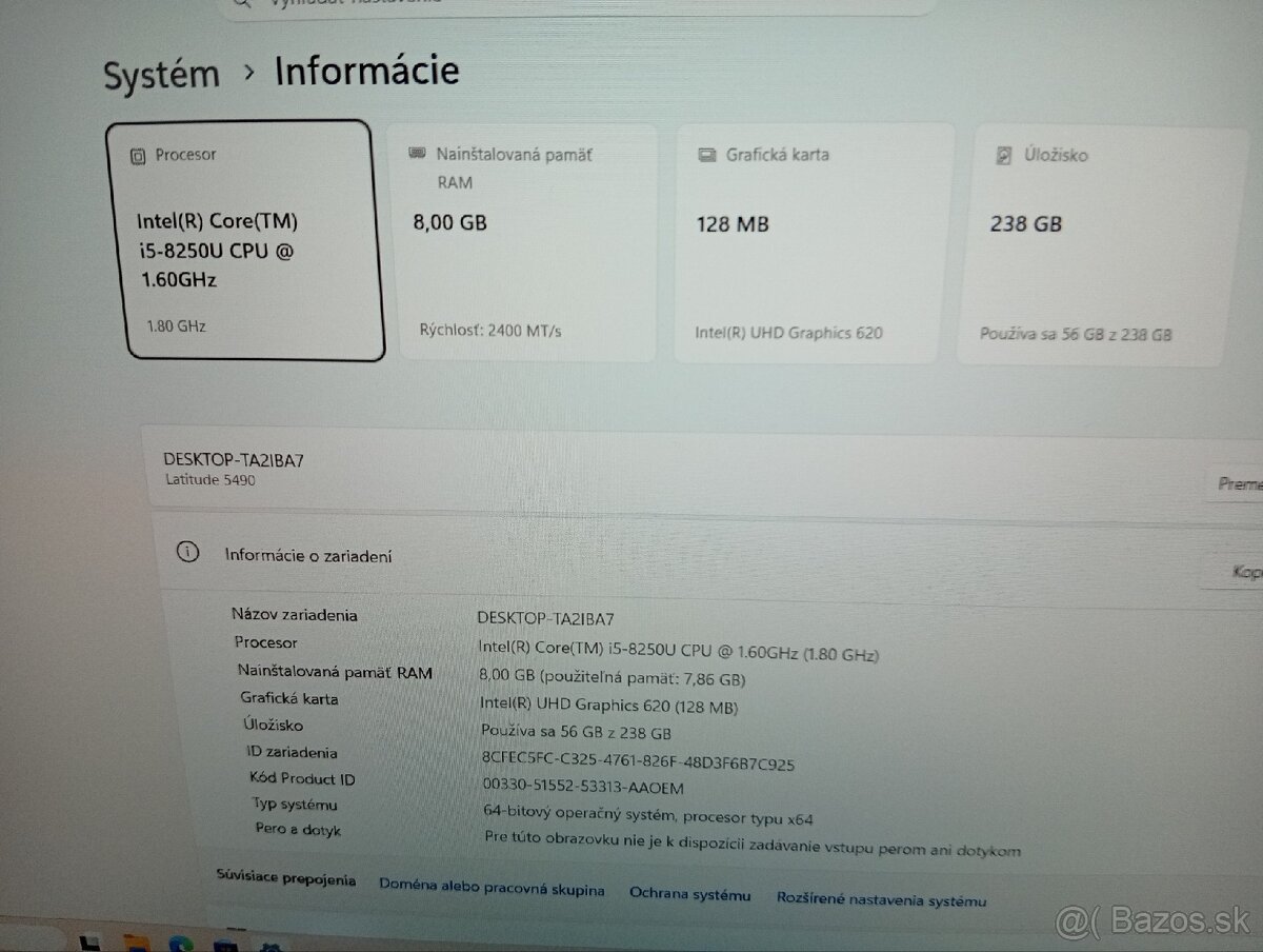 Dell Latitude 5490 8.Generacia - 5