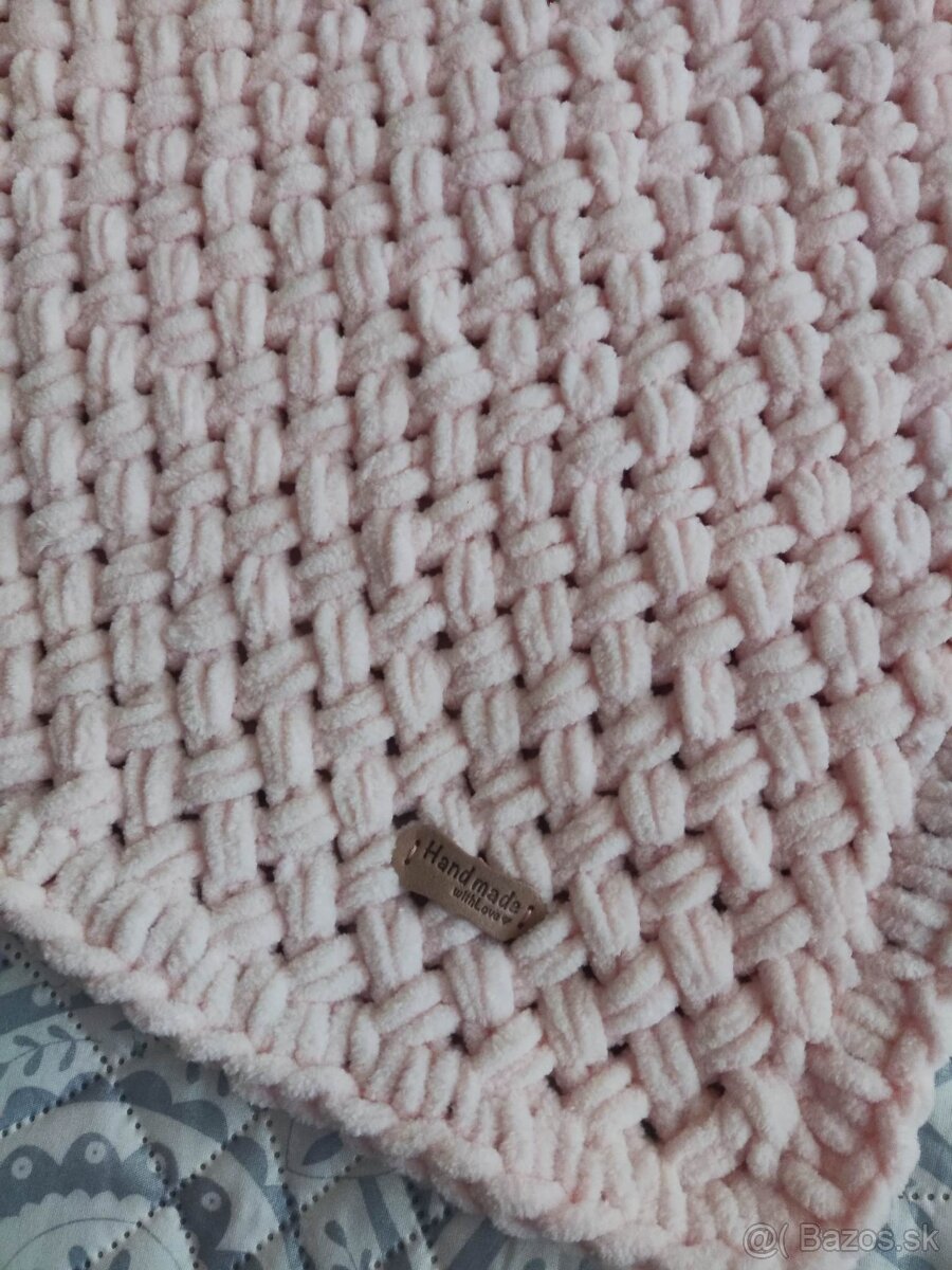 NOVÁ Broskyňová deka z Alize Puffy Fine - 5