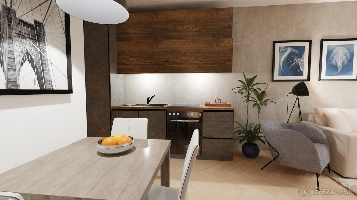 Na predaj investičný 2-izbový apartmán (nebytový priestor) v - 5