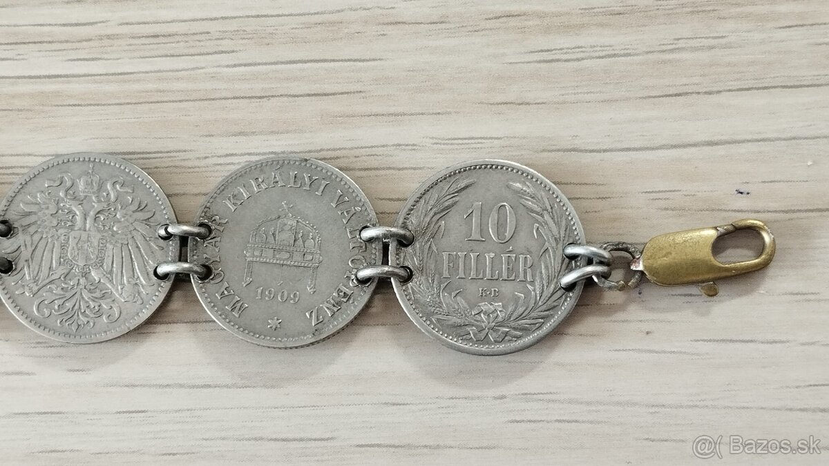 Patriotický náramek z mincí RU - 5