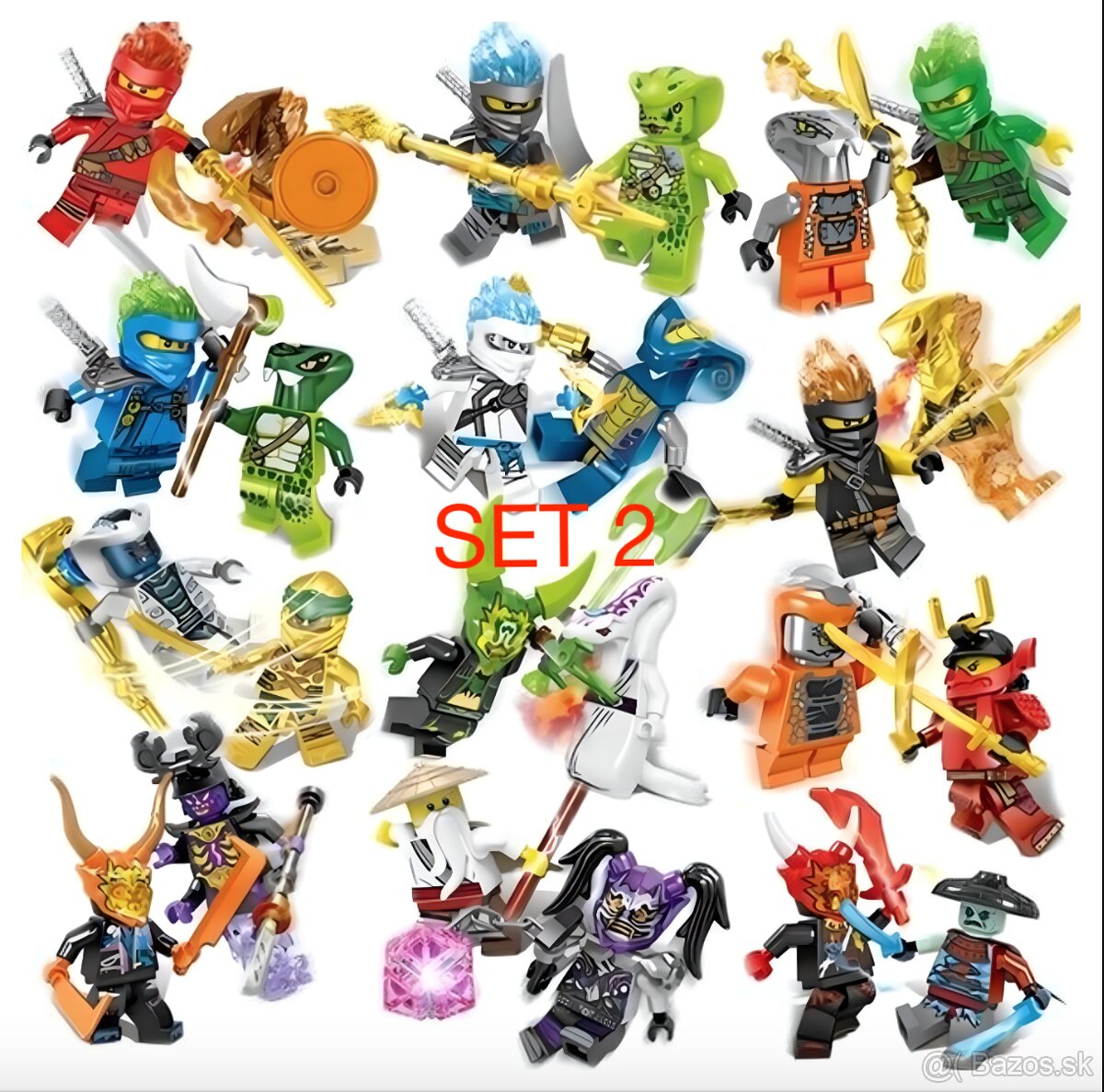 Figurky Ninjago (24ks) typ lego 1 - nove, nehrane - 5