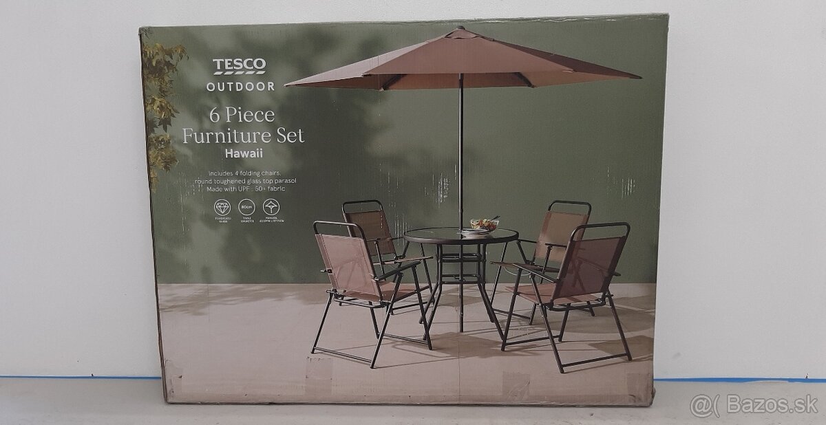 Slnečník o stolickami -set - 5