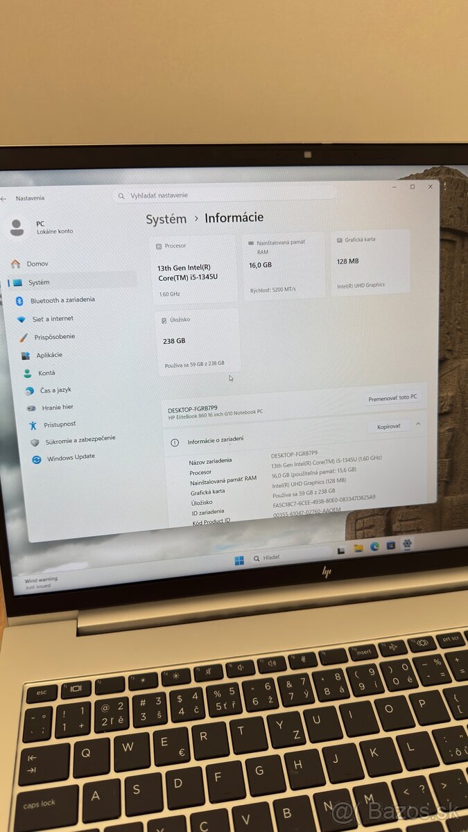 HP Elitebook G10 860 16gb RAM - 5