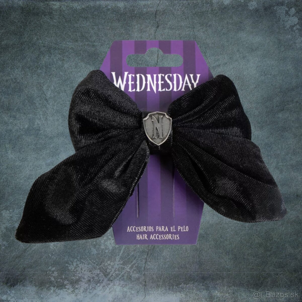 Set 3 párov dámskych ponožiek Wednesday + spona do vlasov - 5