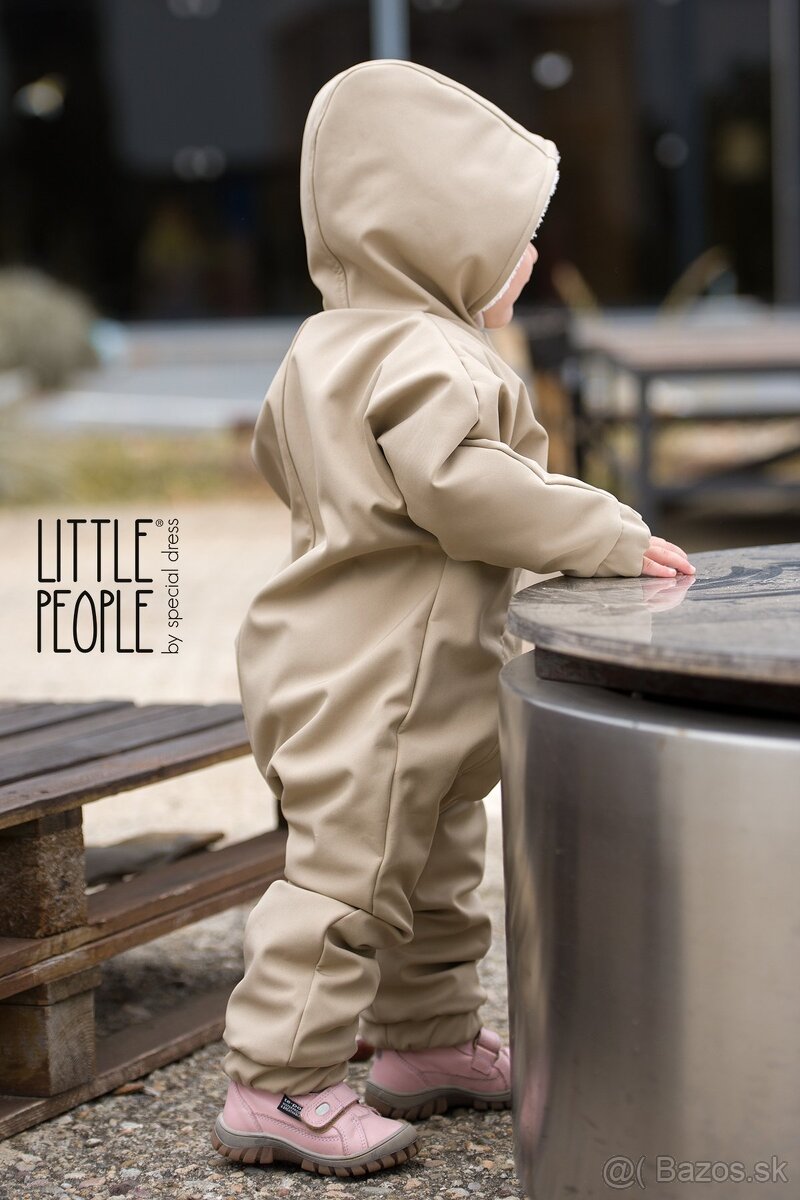 PREDANÝ - Little people_Softshellový zimný overal_110/116 - 5
