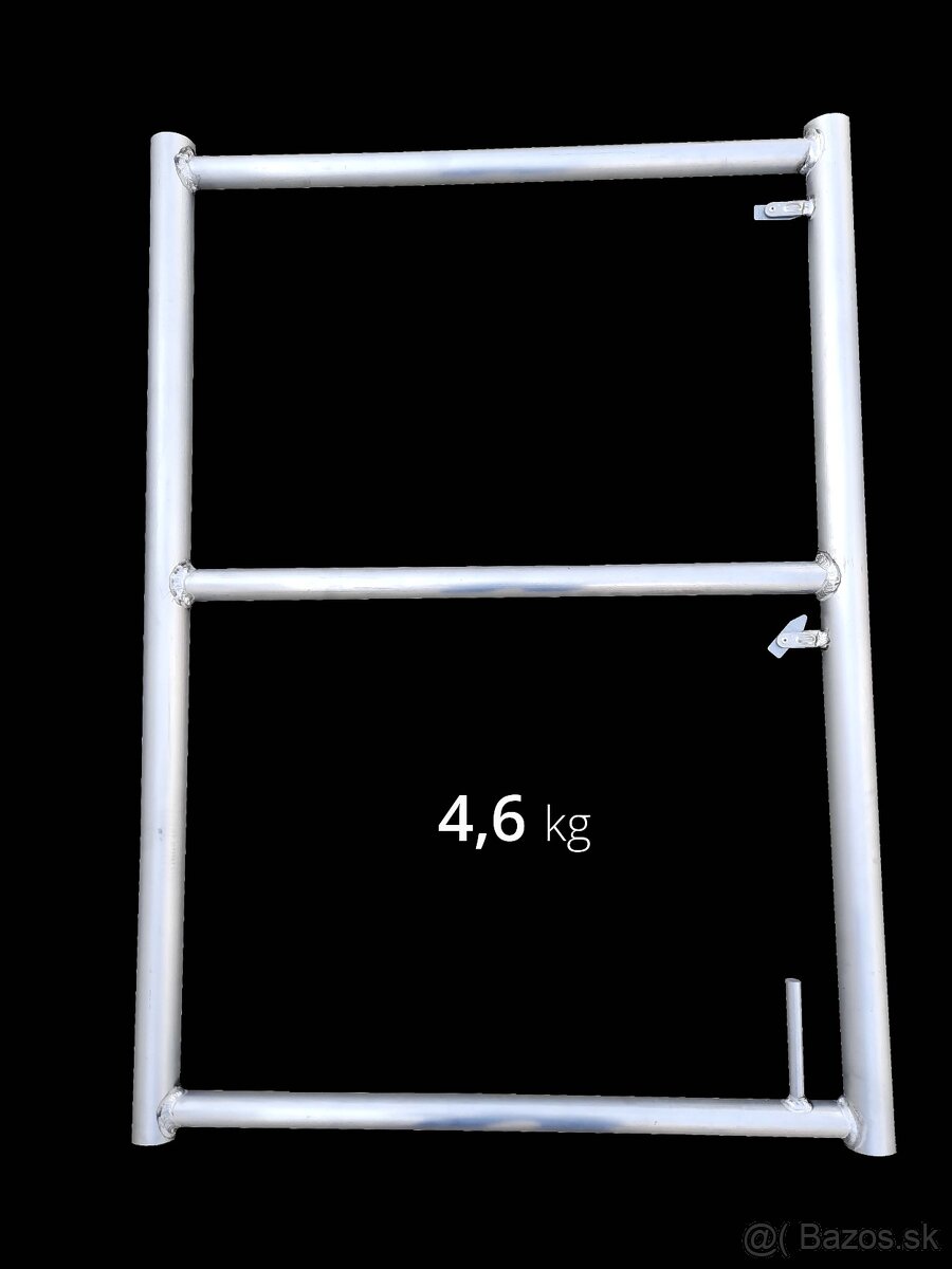 Hliníkové fasádní lešení , ľahké 110m2 6x18 nove - 5