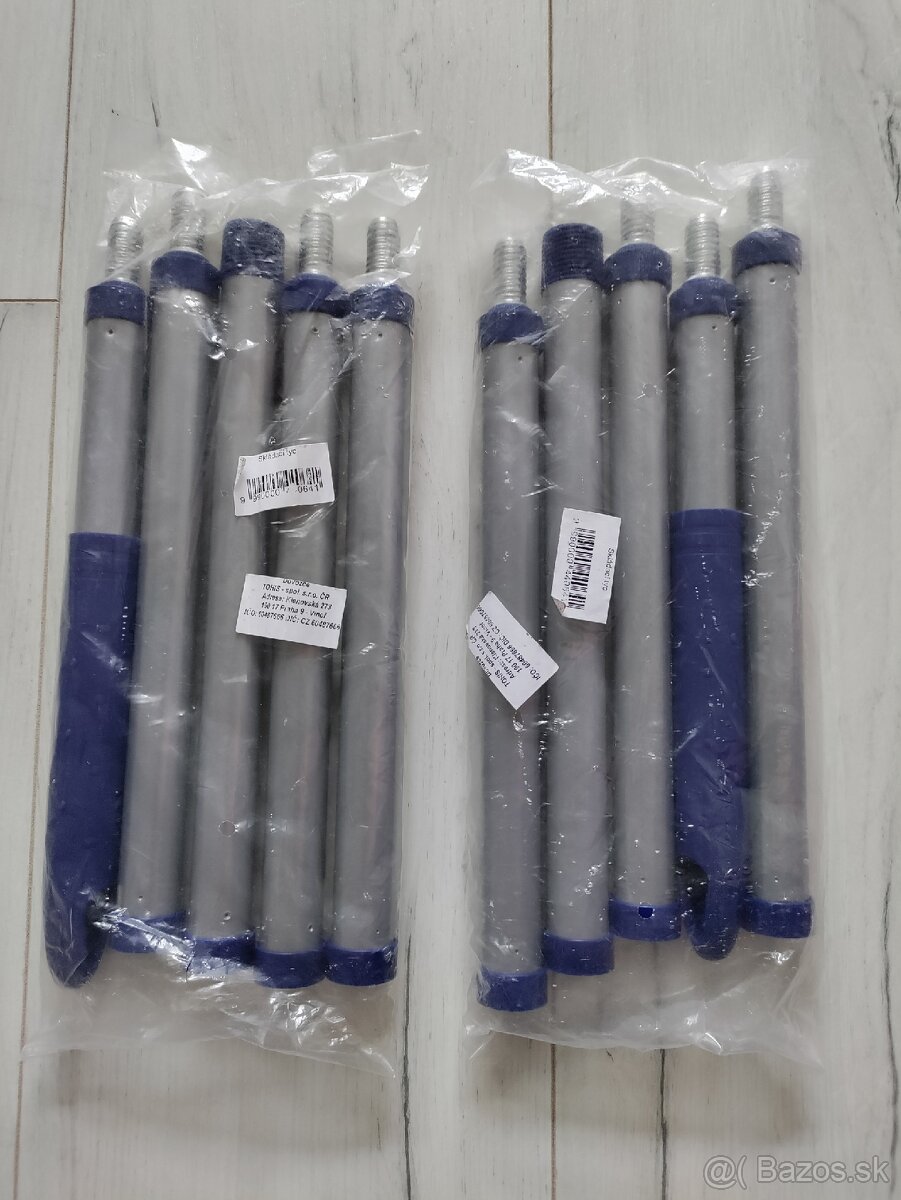 Lano, mosadzné hmoždinky, skladacie tyče - 5