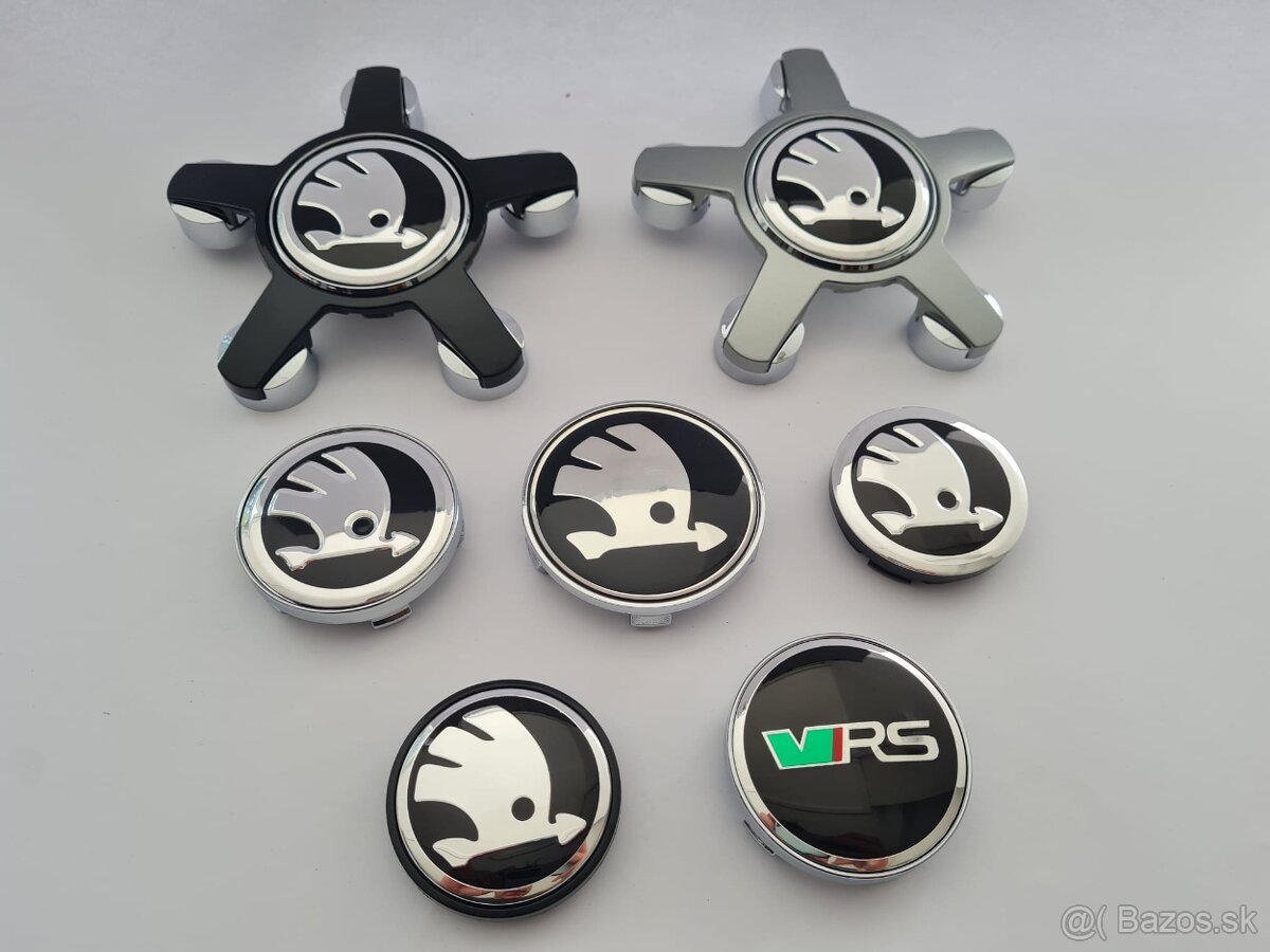 Stredové krytky - pukličky kolies ŠKODA / VRS - 5
