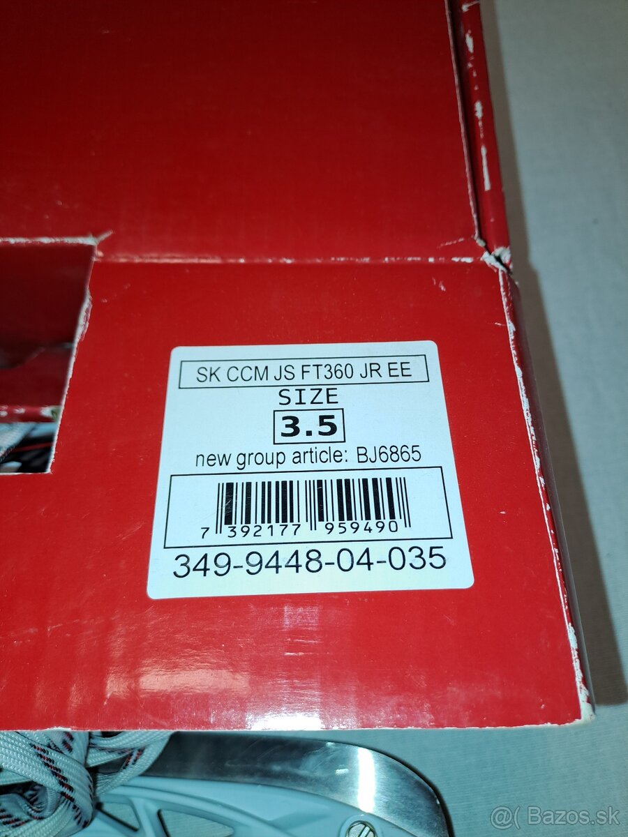 Juniorske korcule CCM FT360 Jetspeed 3.5/EU 36.5 - 5