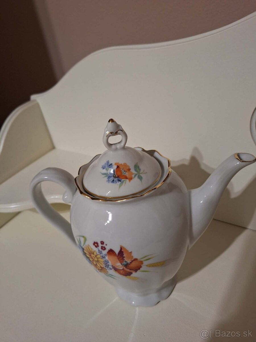porcelánový čajník lúčne kvety - 5