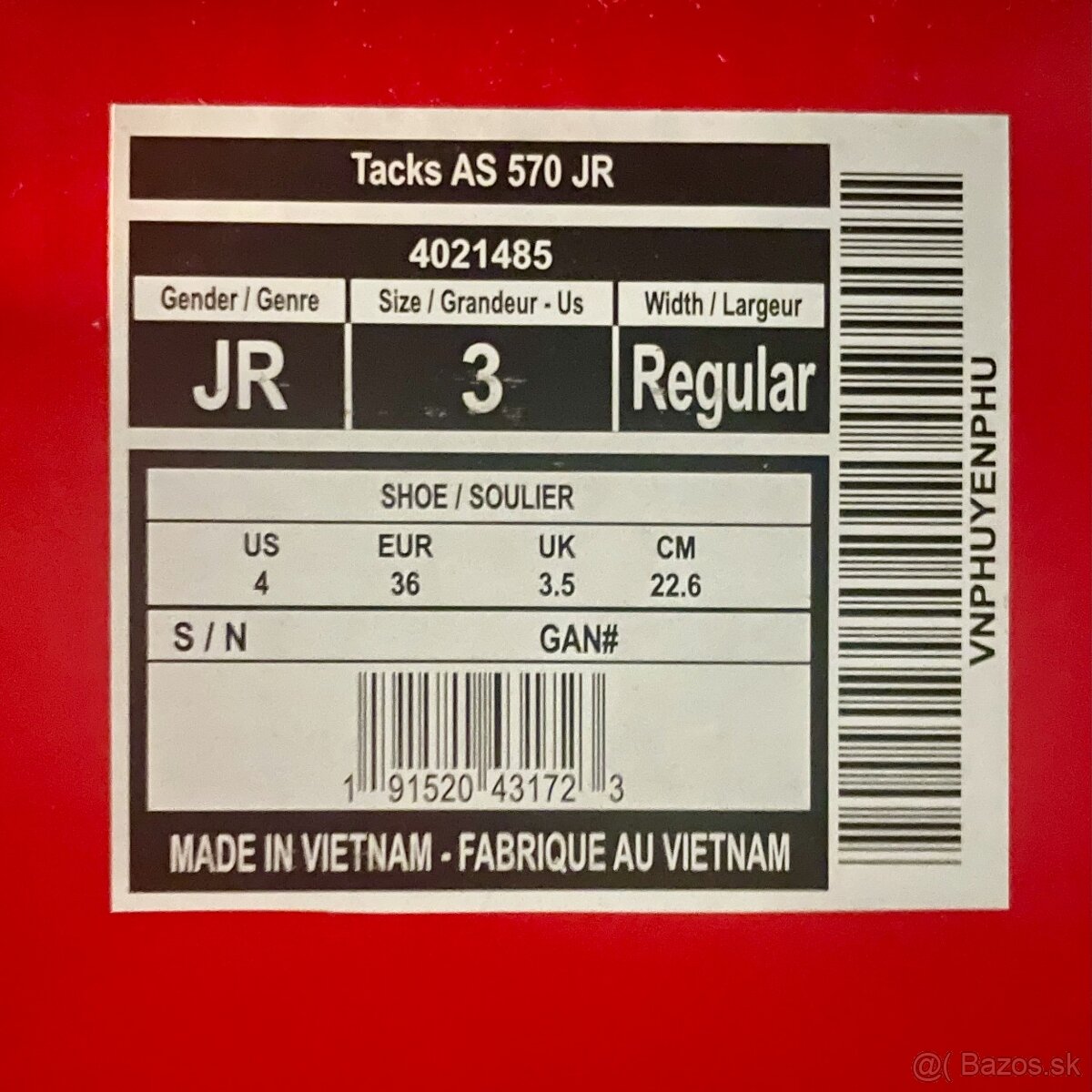 korčule CCM Tacks AS570 veľkosť JR3 - 5