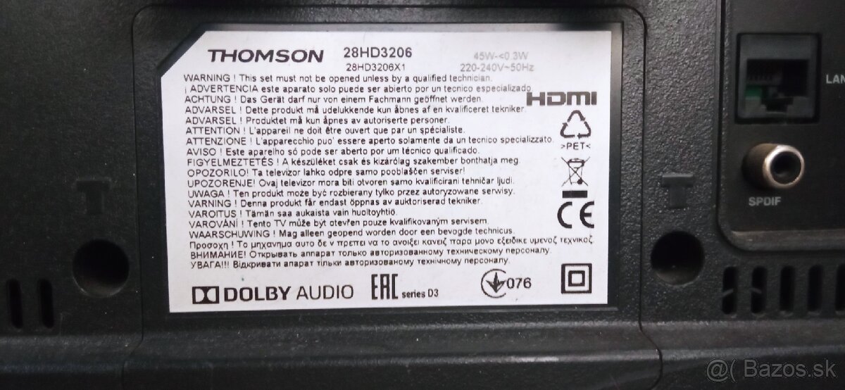 Thomson 28 palcy LCD TV HDMI - 5