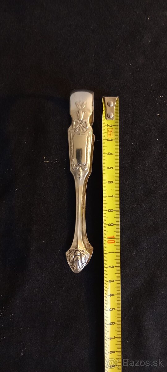 Strieborné lyžičky,naberačky,klieštiny, - 5