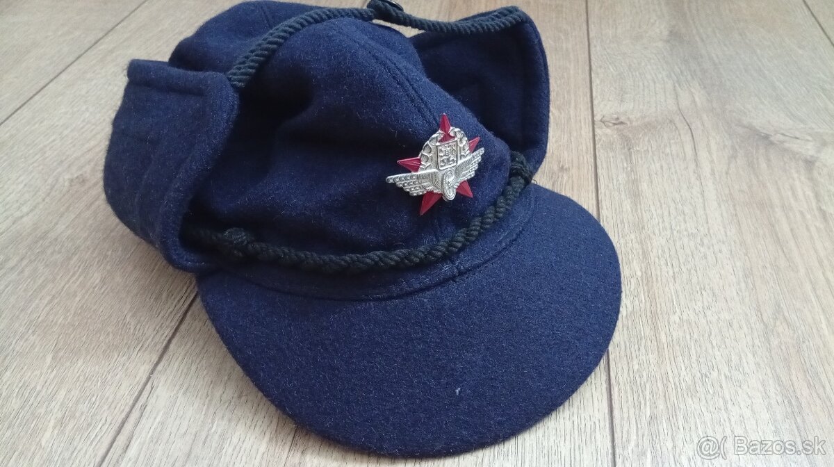 Zimná čiapka ČSD železničiarska - 5