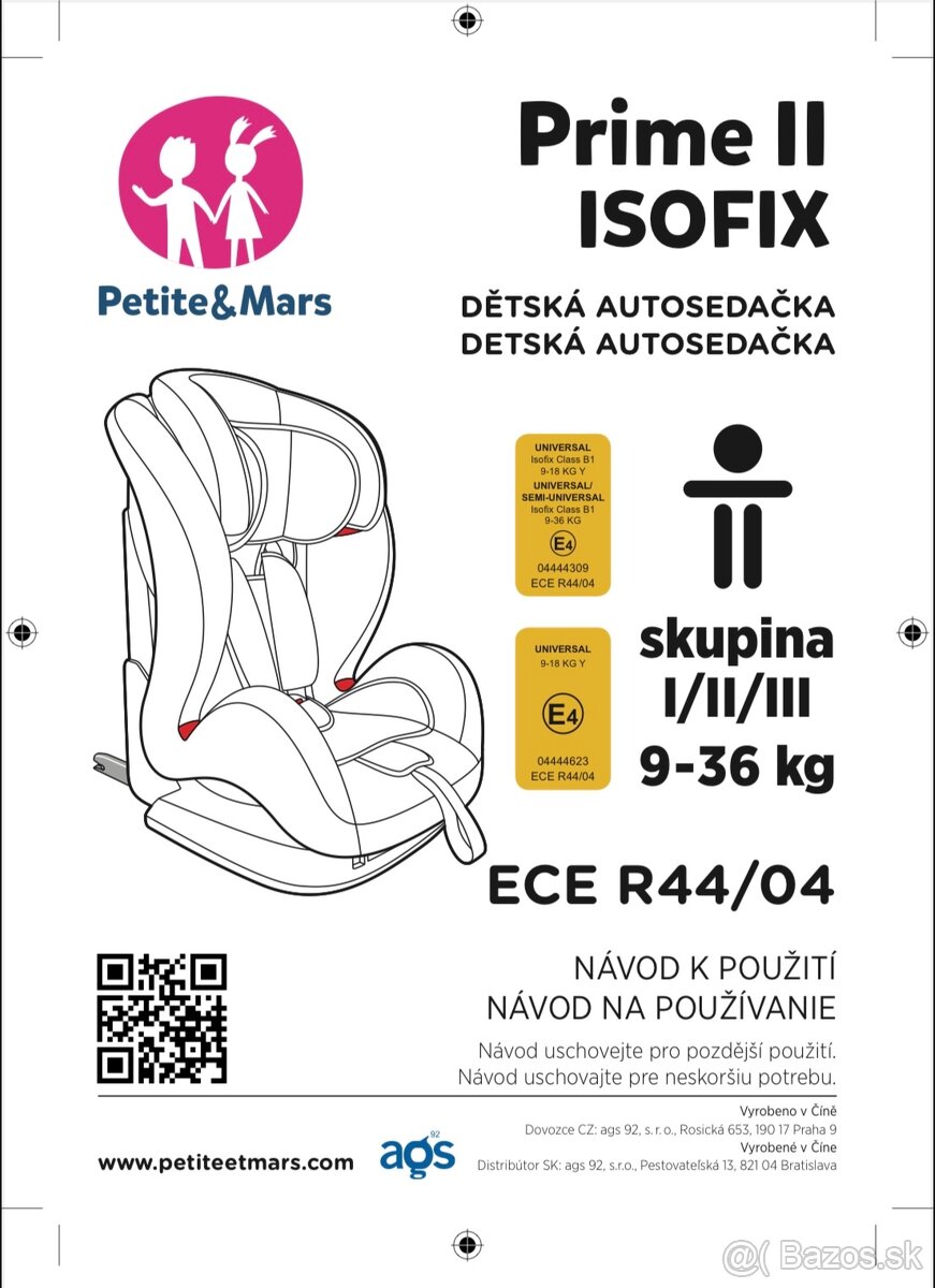 Petite&Mars Prime II Isofix Grey 9-36kg - 5