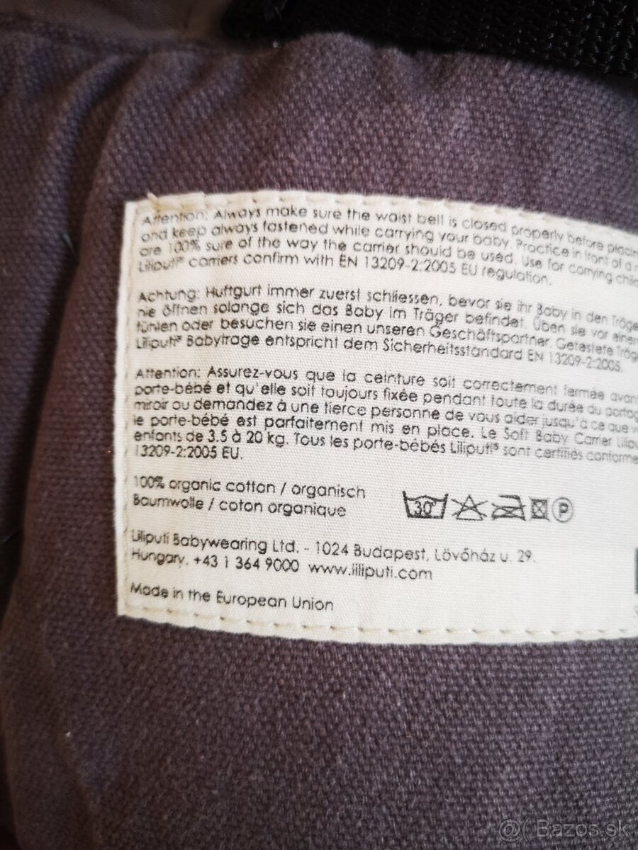 Predám ergonomický nosič Liliputi. - 5