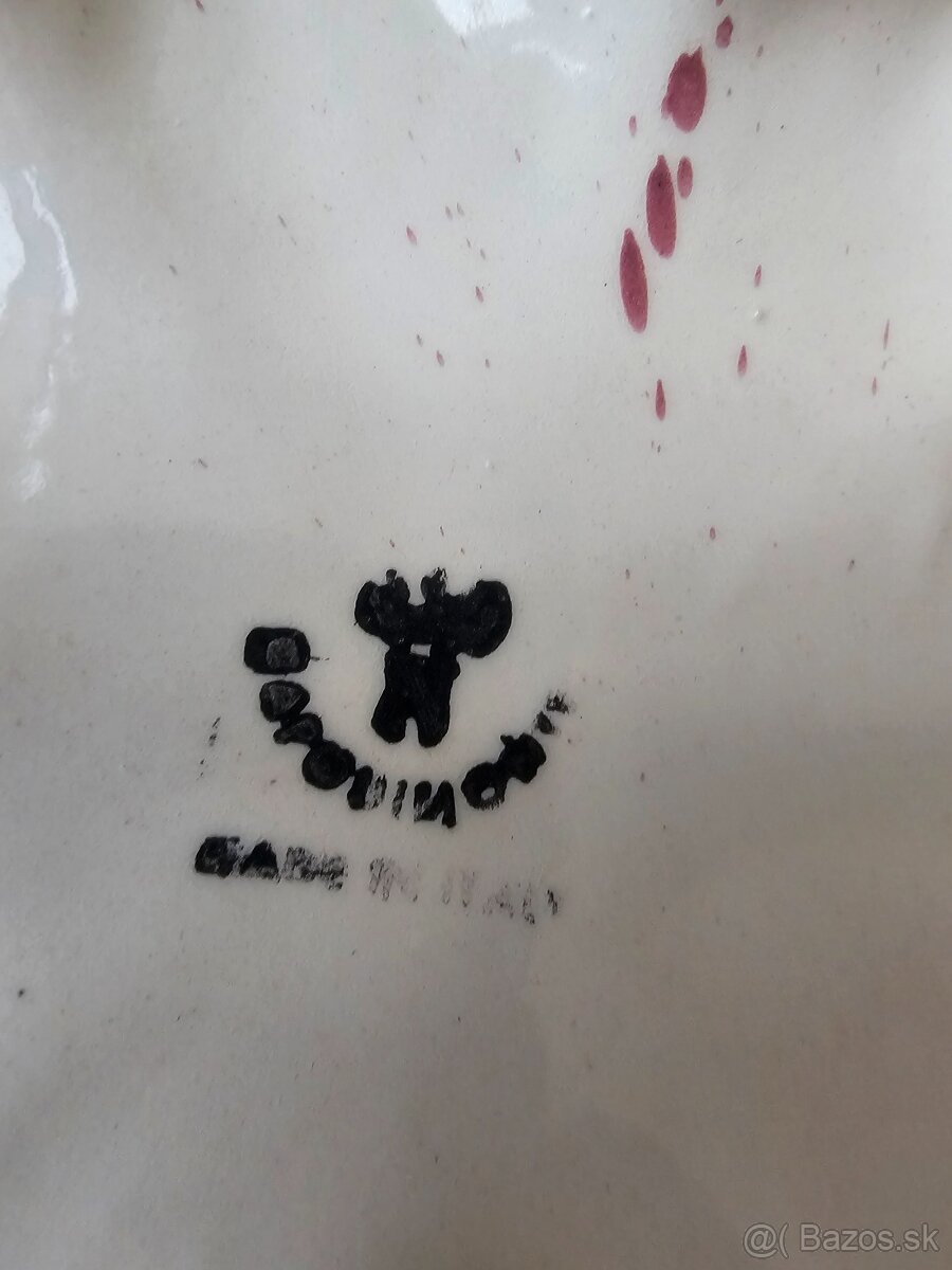 Talianska porcelánová váza Capodimonte. - 5