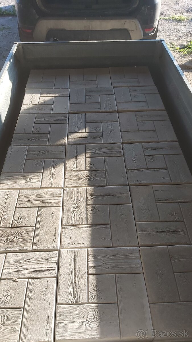 Betónové dlažby imitácia dreva 30x30x3 - 5