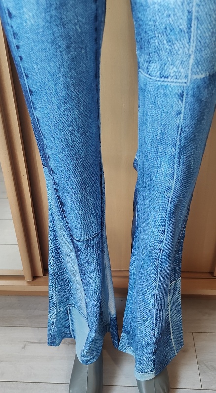 široke dámske nohavice S - 5