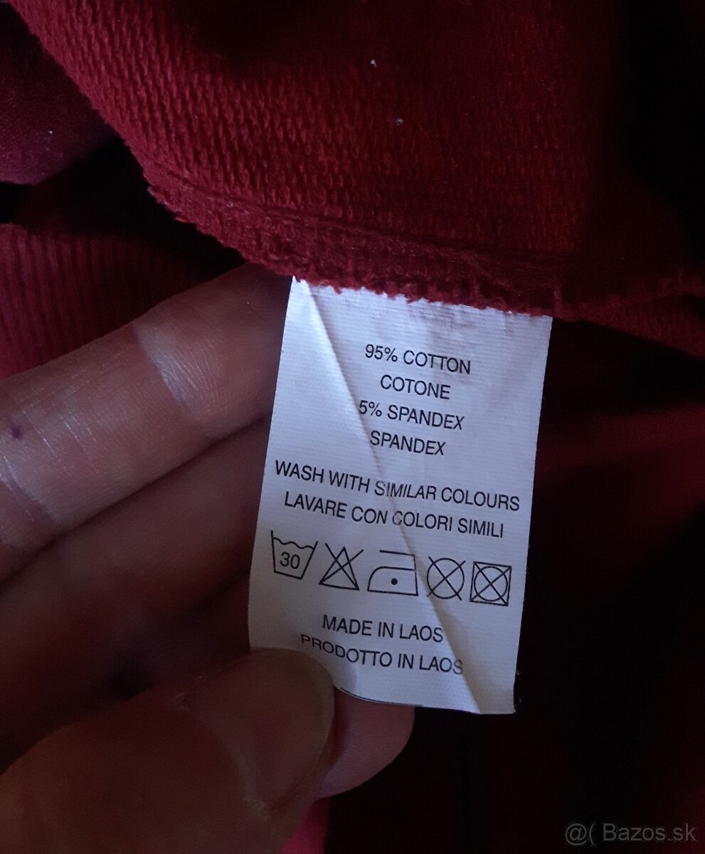 Červené teplákové nohavice - 5