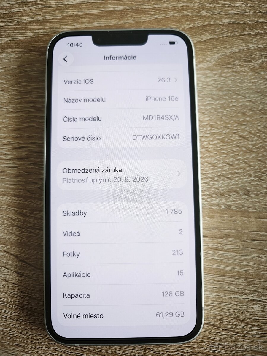 predám Iphone 16e - 5