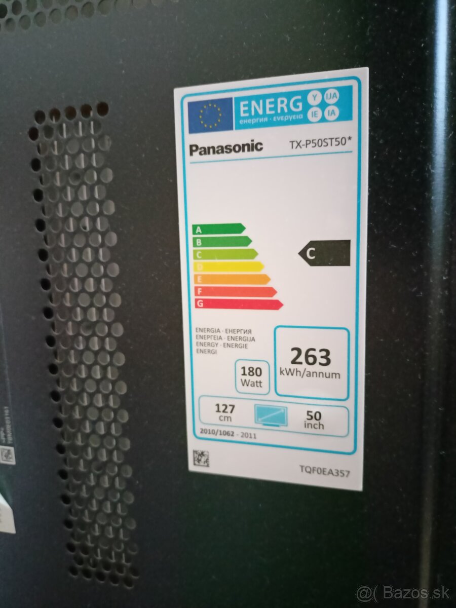 Predám TV Pannasonic Viera TX-P50ST50. - 5