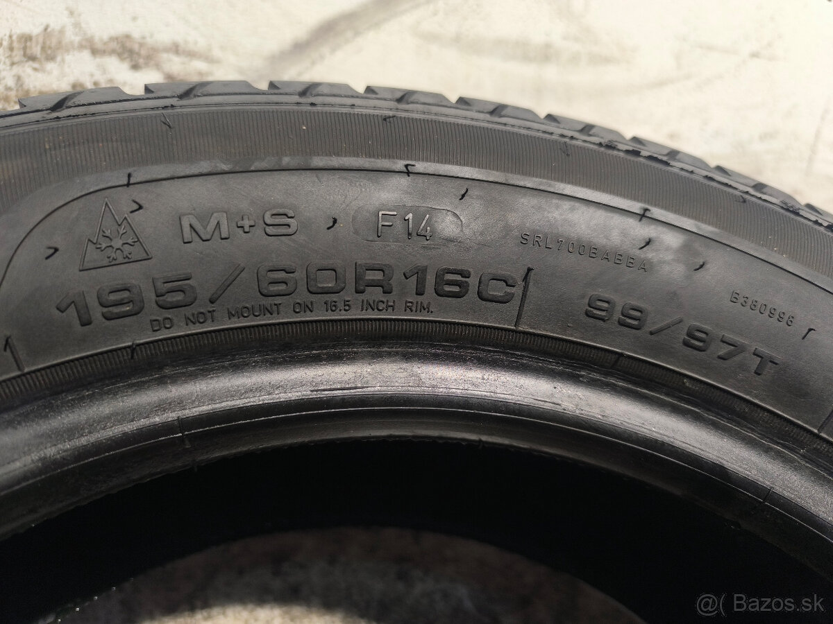 195/60 R16C Zimné pneumatiky Sava Eskimo LT 2 kusy - 5