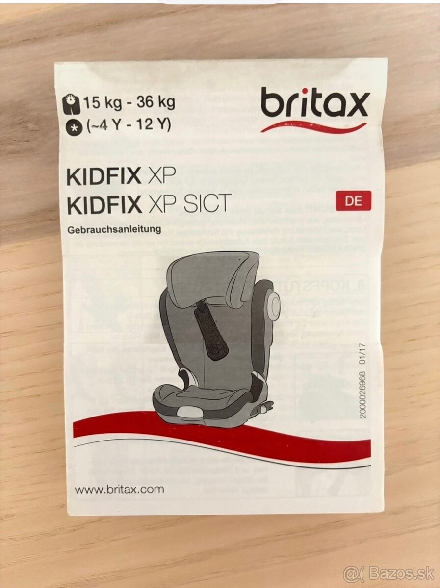 Predám detskú autosedačku Britax Römer Kidfix XP - 5