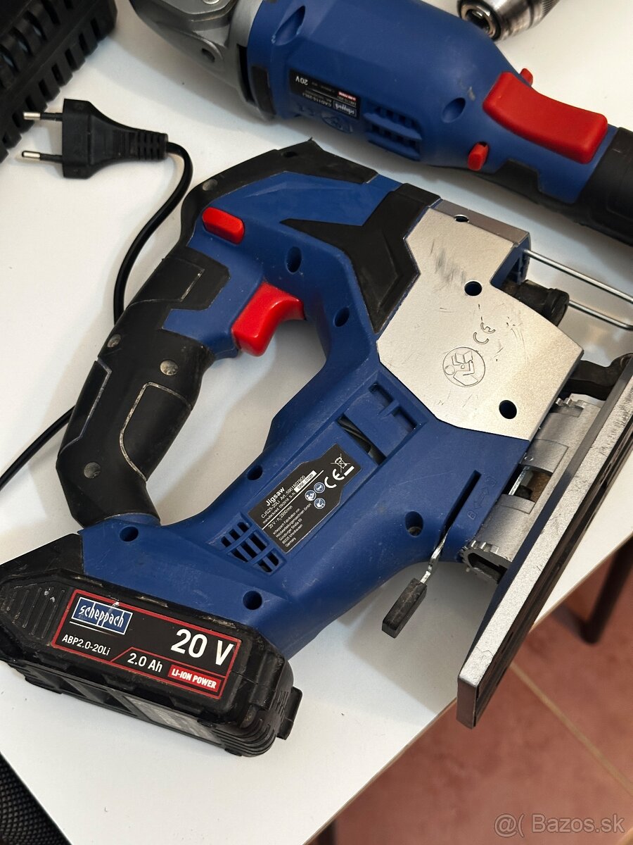 Sada AKU náradia Scheppach (+ 4x bateria a rychlonabijacka) - 5