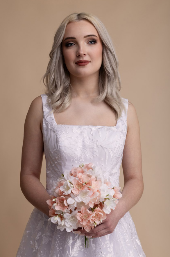 Nové svadobné šaty Rosa s odnímateľnými rukávmi - 5