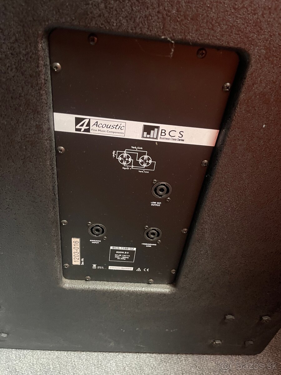 PA SYSTEM, EV Q99, EV Q1212, ALLEN&HEATH 22FX, 4ACOUSTIC - 5