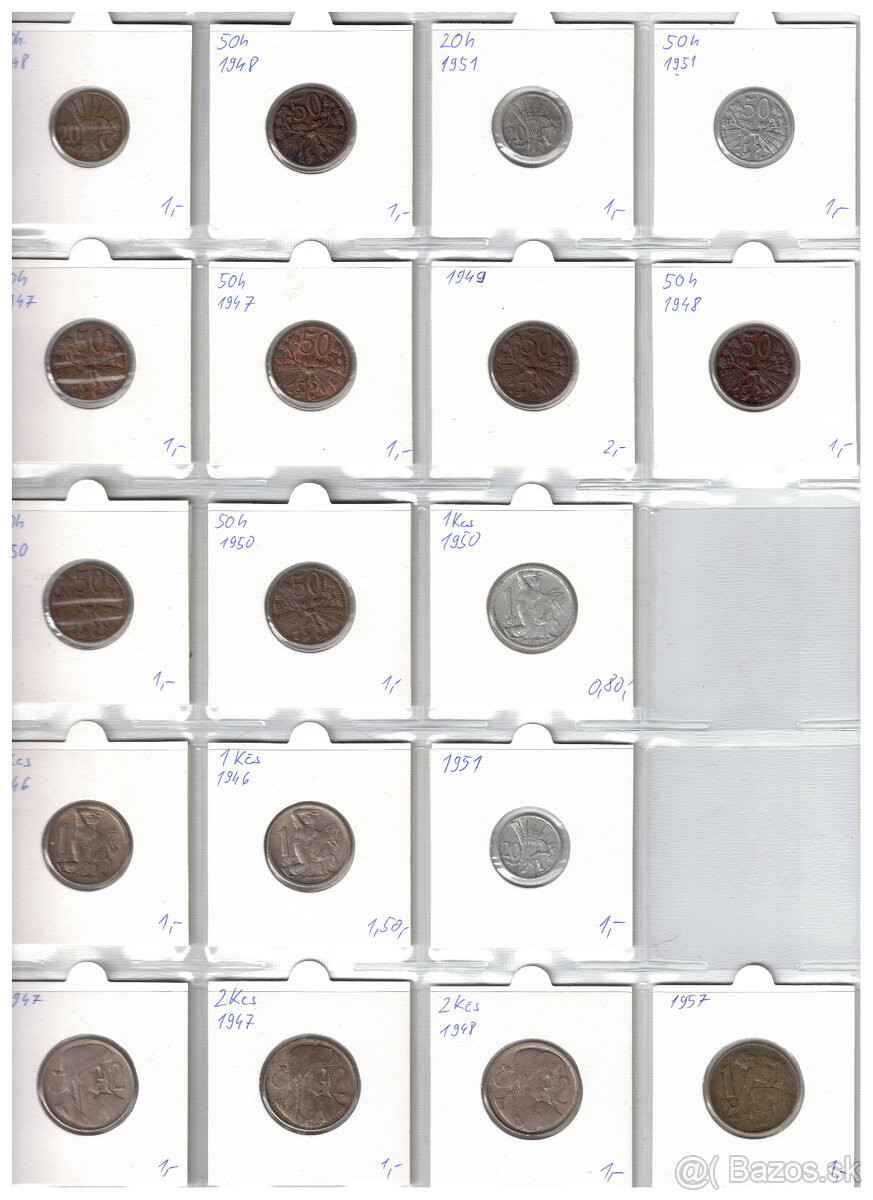 Obehove mince CSSR 1946-1992 - 5