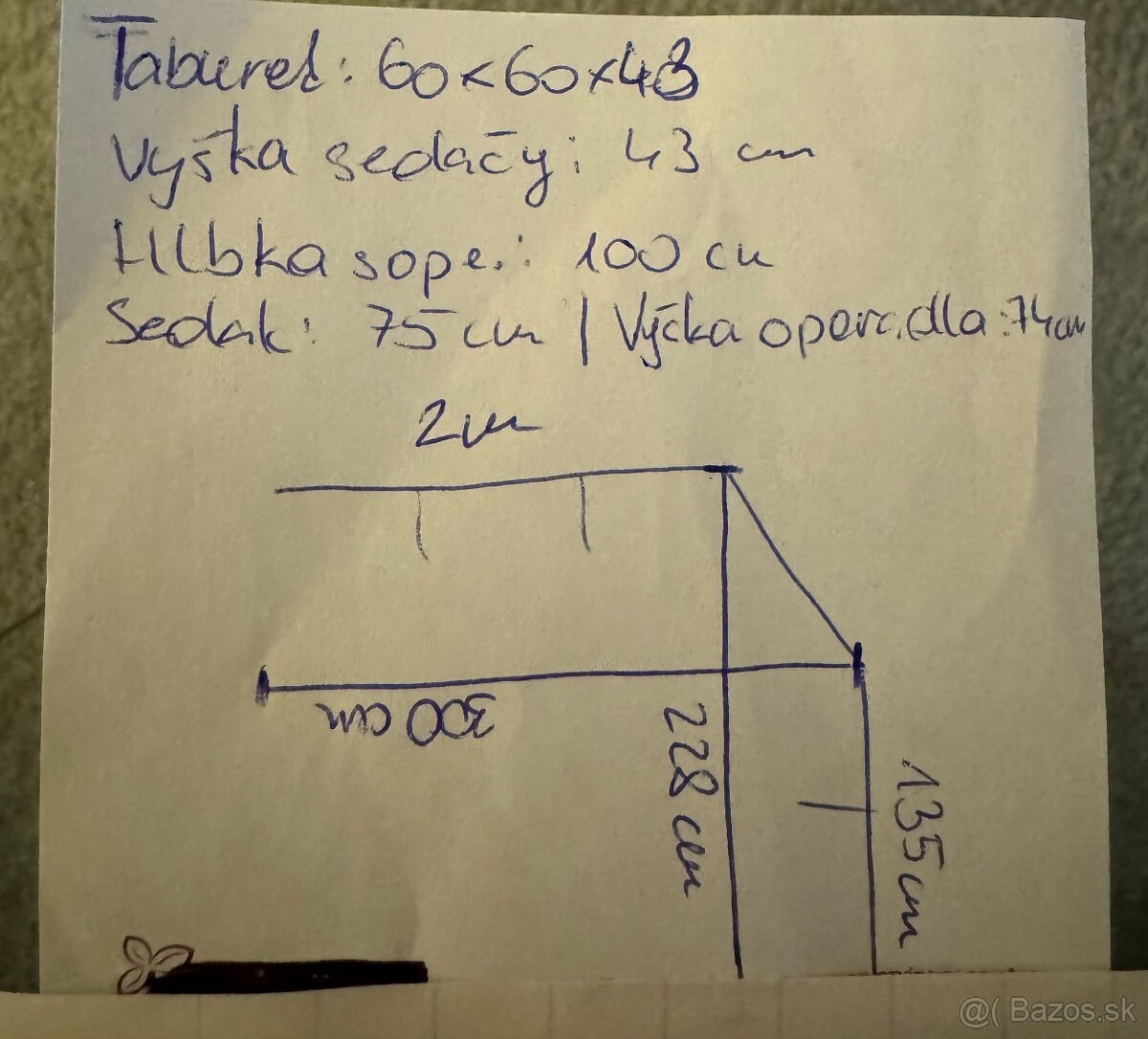Predam bielu kozennu sedacku - 5