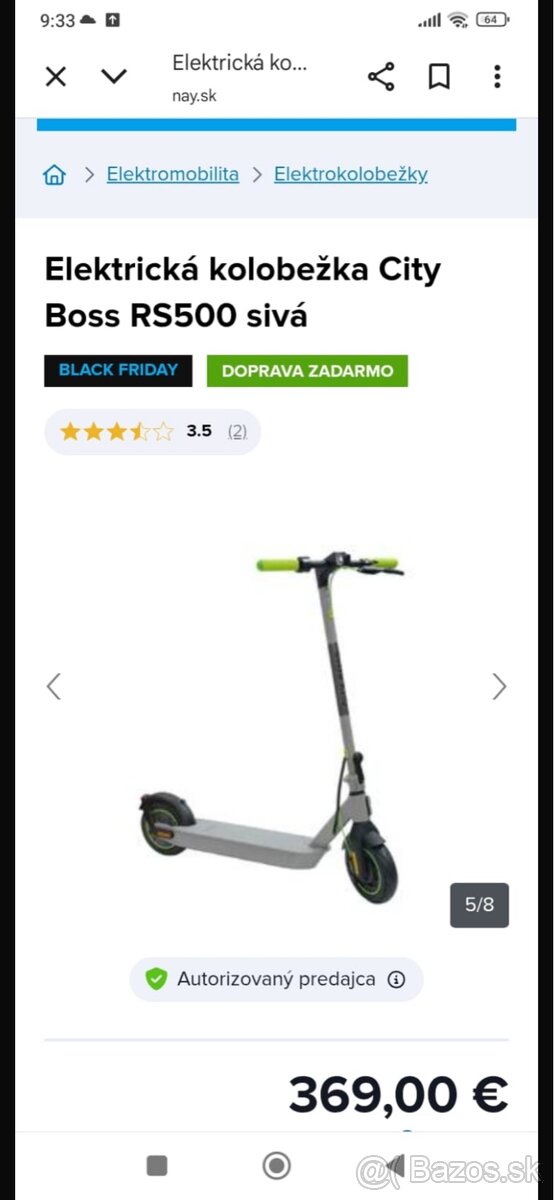 Elektrická kolobežka CityBoss R550 - 5