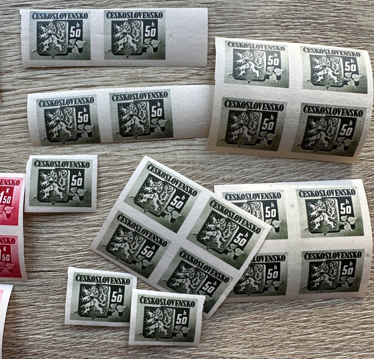 Zbierka známok Československo lev v štíte - 5