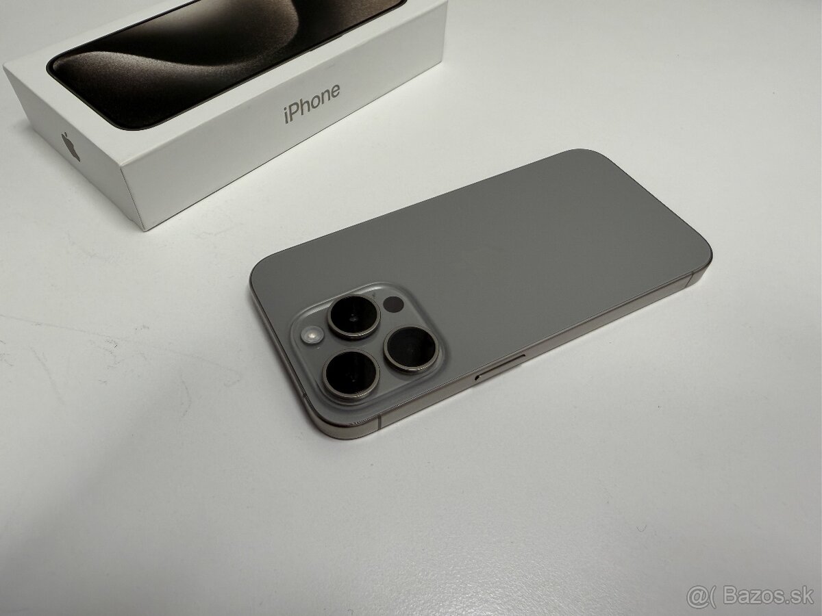 Apple iPhone 15 PRO 512GB, natural titanium záruka Telekom - 5