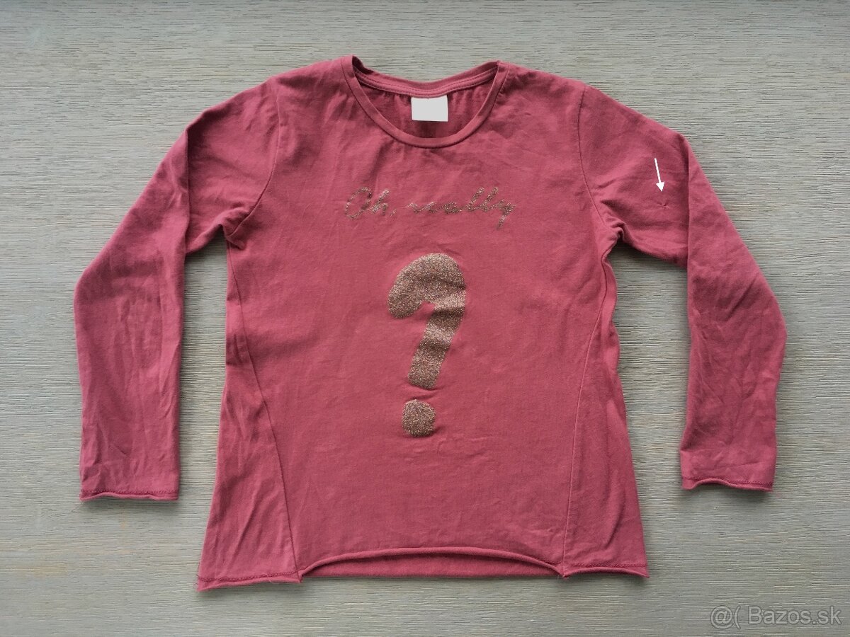 nové dievčenske tricko s visačkou, velkost 122 - 5