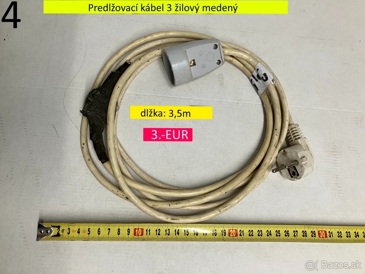 Predlžovací kábel 3 žilový na 220V - 5